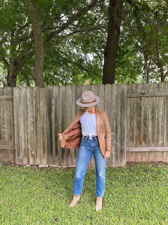 Vintage Women's Leather Blazer