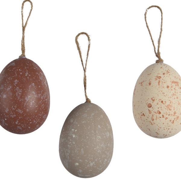 12 Speckled Easter Egg ornaments for Easter Egg Tree- Easter Eggs Hunt- Easter Decorations