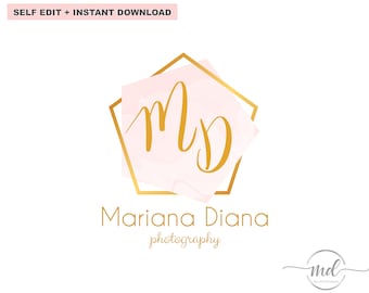 Logotipo para tu negocio, marca, logo, logotipo profesional, diseño editable, descarga instantánea, hazlo tú mismo, personalízalo con el nombre de tu negocio.