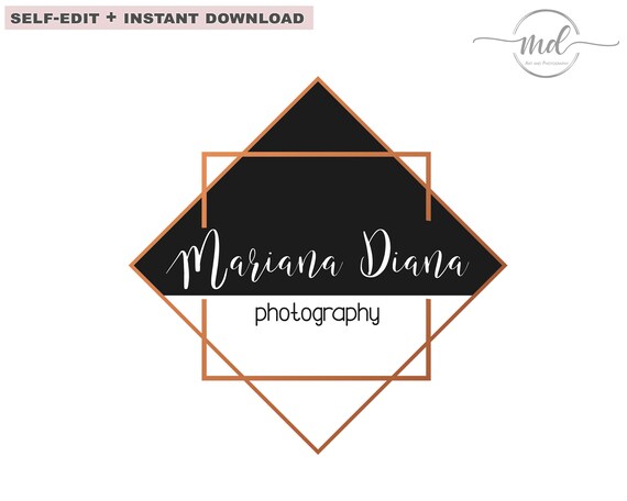 Custom Logo Design: Editable Business Logotype (Instant Download)