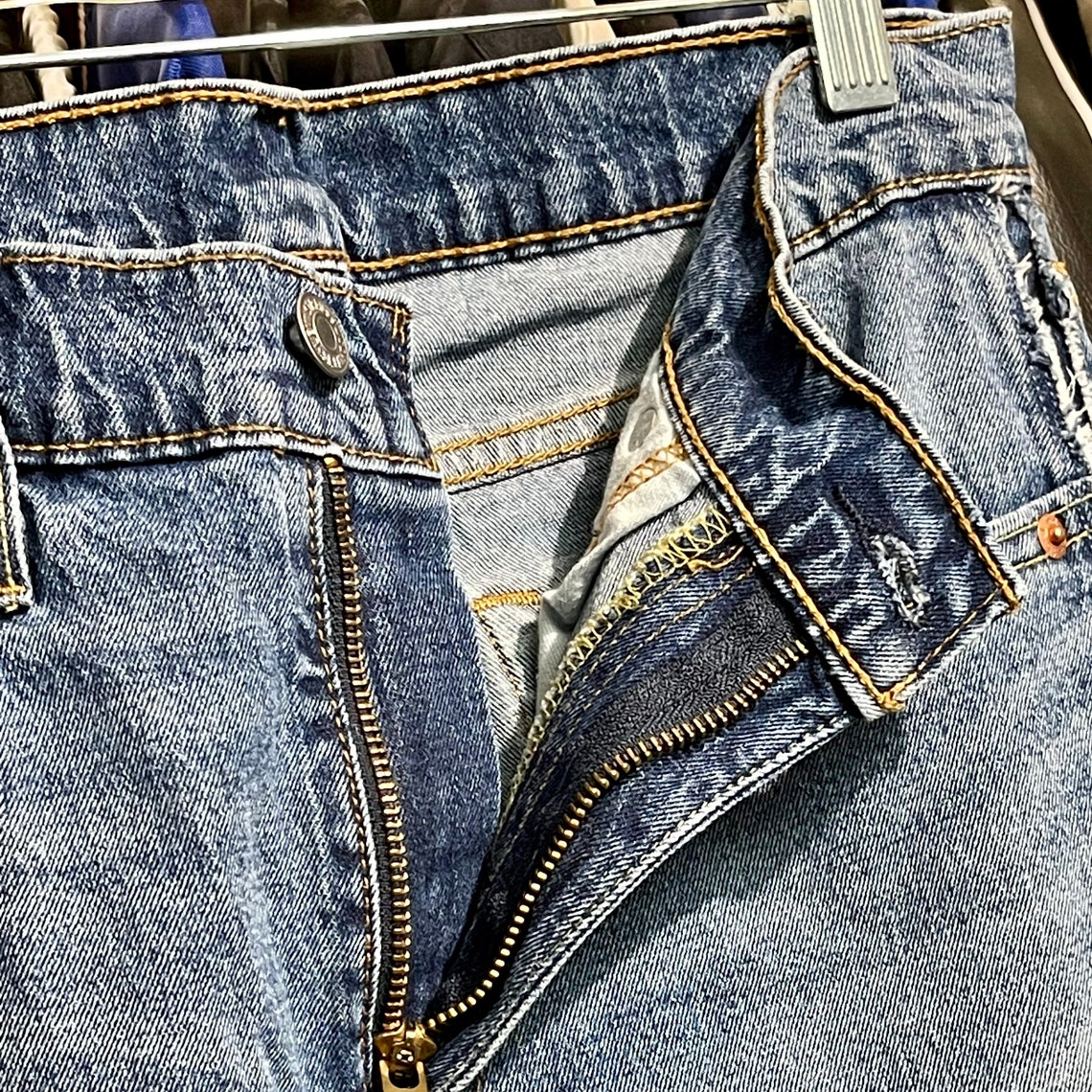 Mens Levis 510 Navy Stripe Denim Jeans | Etsy