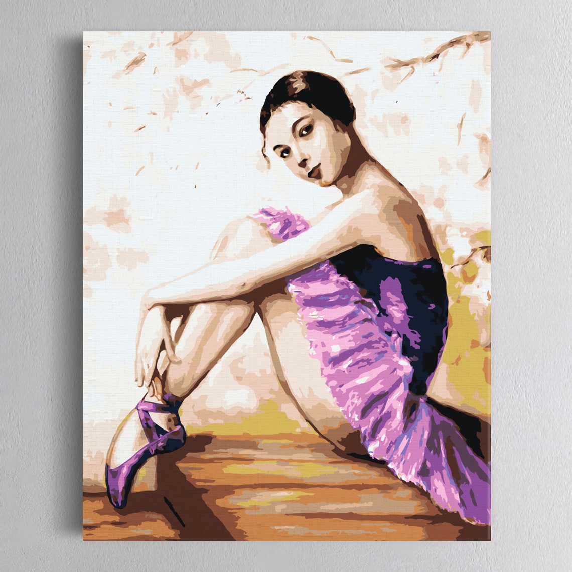 Ballerina HandMade DIY Painting by Numbers Set Dancing Etsy