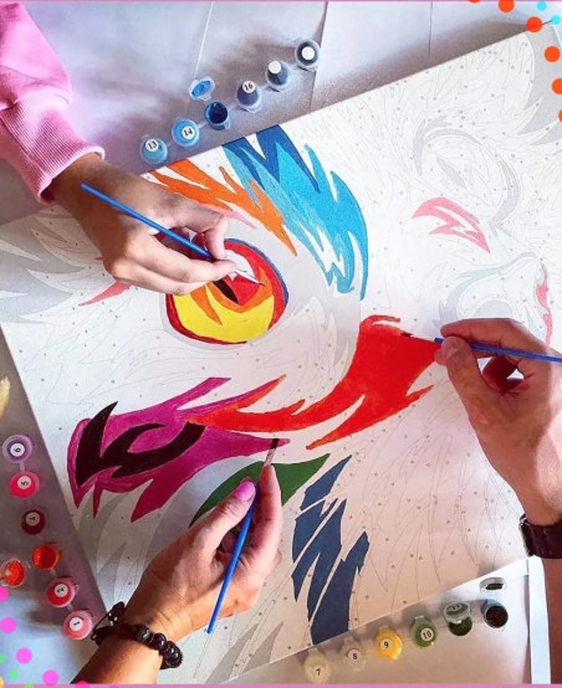 Acrylic Painting Home Decor Butterfly DIY Paint by Number Kit Pets paints by number DIY kit Cat Art Design Decor Unique Design