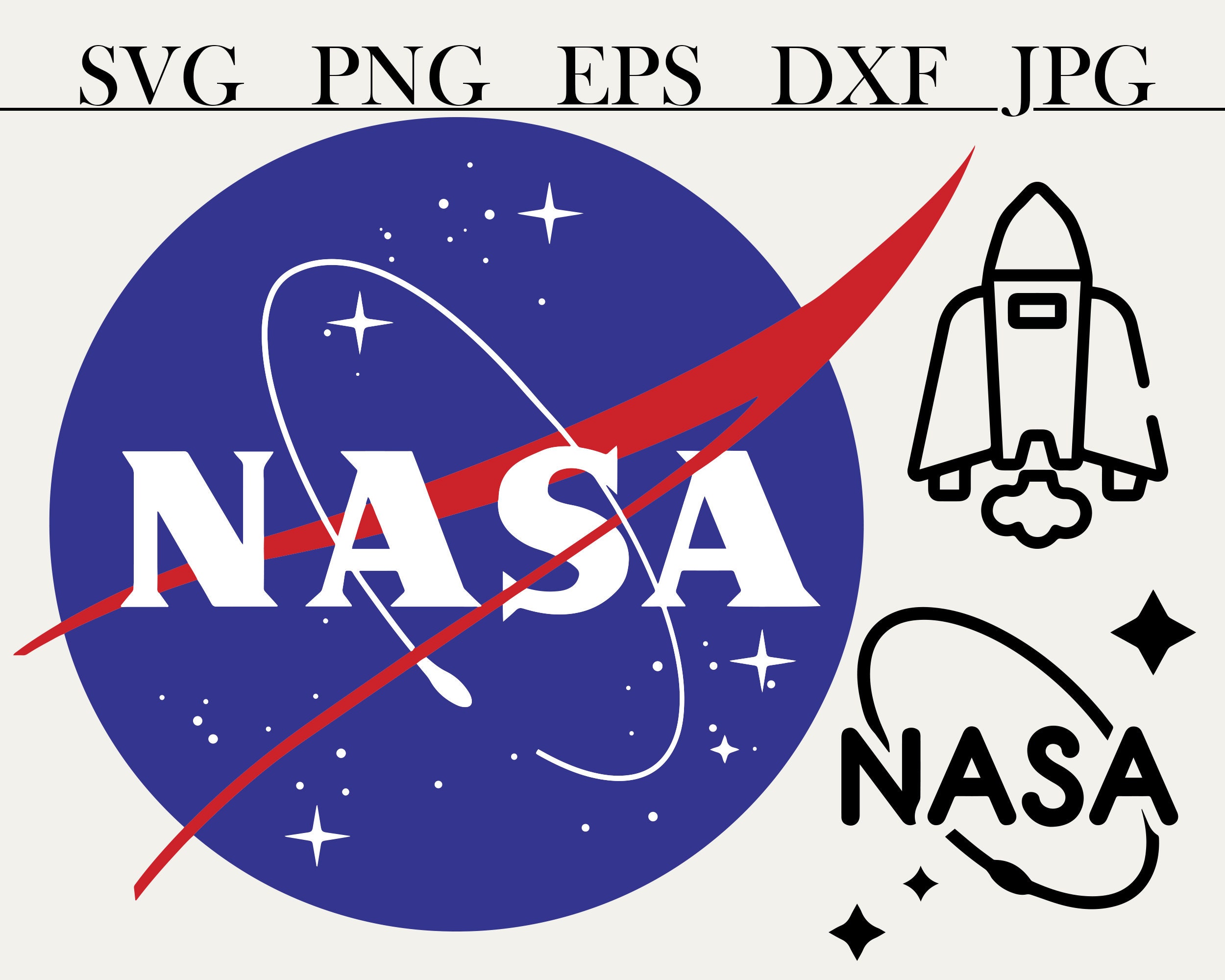 Nasa Svg Space Svg Nasa Clipart Svg Files For Cricut Svg Files | Images