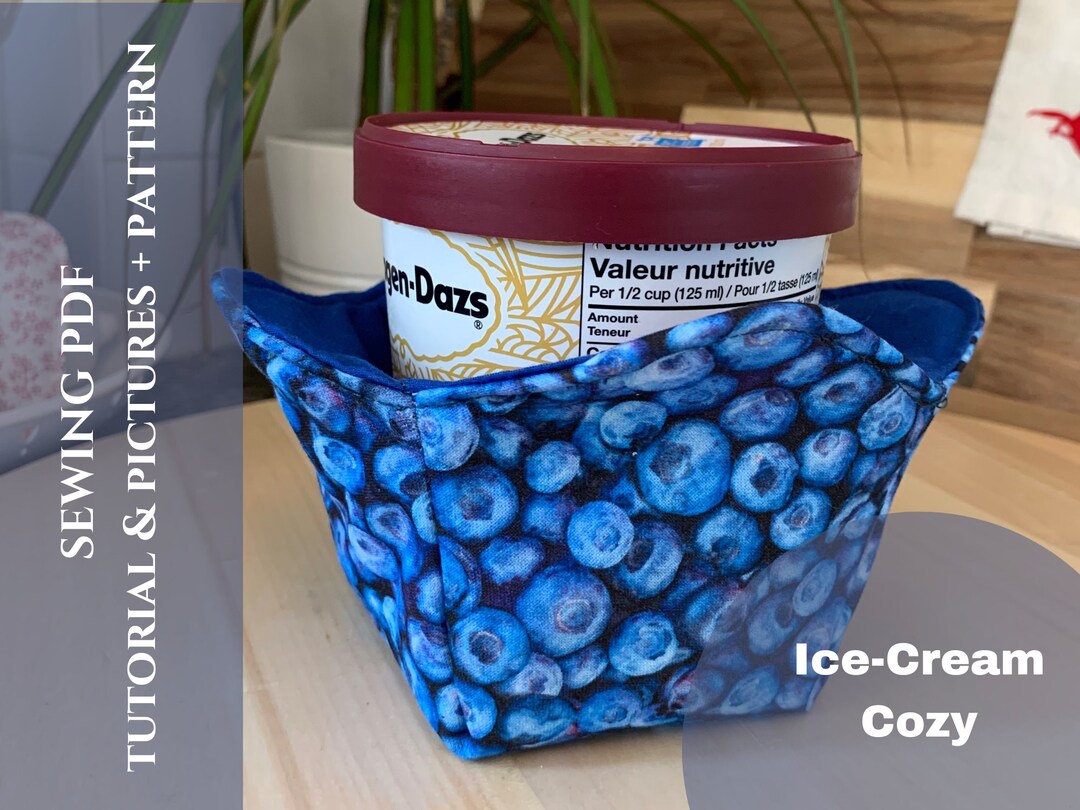 Icecream COZY Sewing PDF Tutorial With Detailed Instructions, Pattern