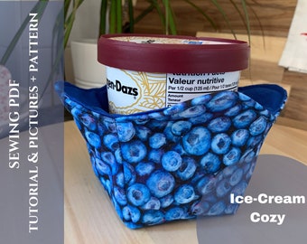 Ice Cream Cozy Sewing PDF Tutorial, Pattern & Instructions (Digital Download)