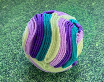 Purple/Green Snuffle Ball | Pet Enrichment Toy & Slow Feeder | Sizes S-XL