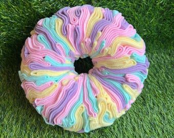 Custom Colour Fleece Snuffle Ring Enrichment Dog Toy - Super Dense Slow Feeder & Boredom Buster