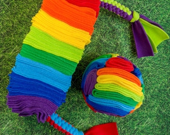 Snuffle Ball & Snuffle Roll Enrichment Dog Toy Set | Custom Colours | Sizes S-XL