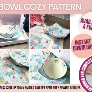 Bowl Cozy Sewing Pattern: Beginner Friendly (PDF Download)