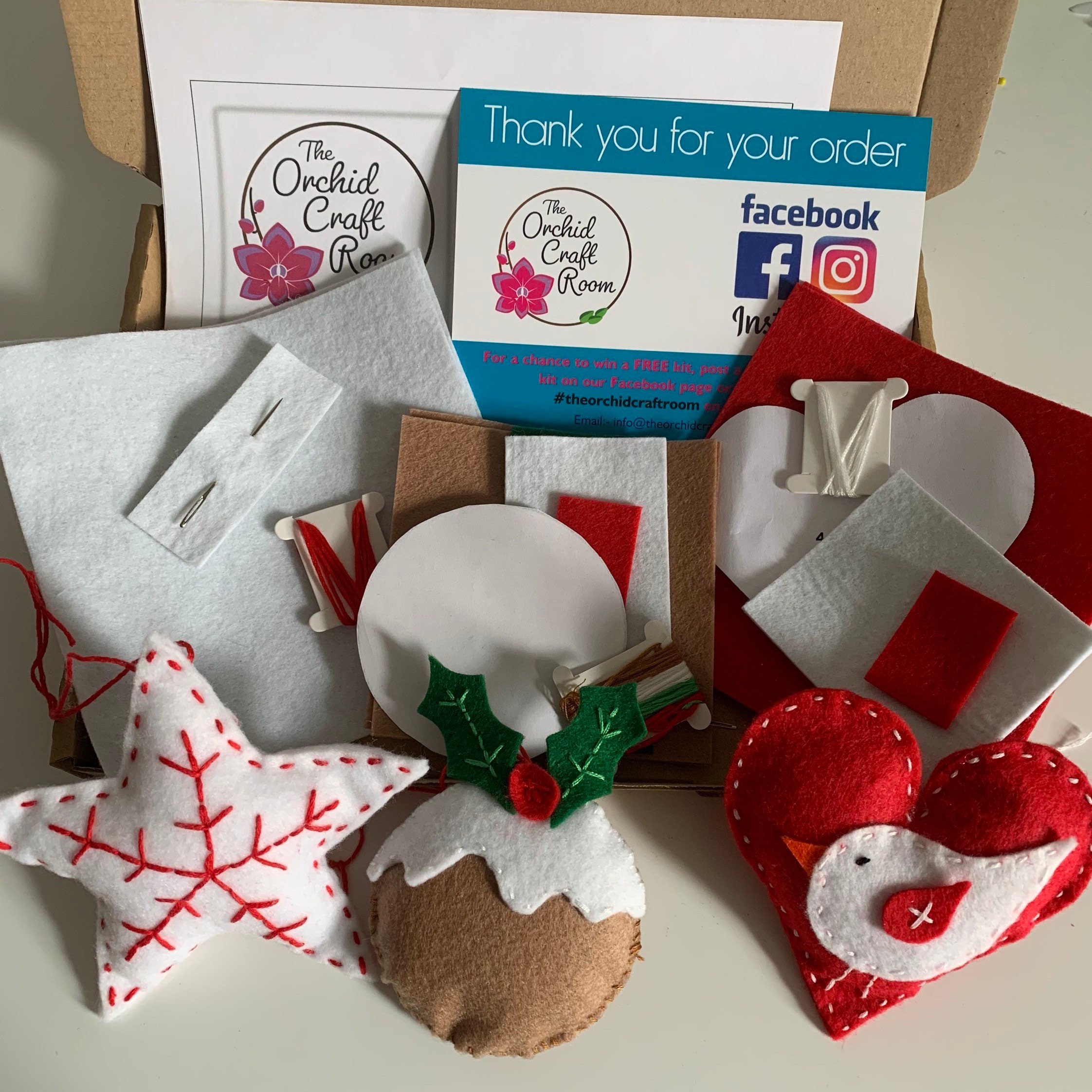 Beginners Christmas felt decoration kit Etsy
