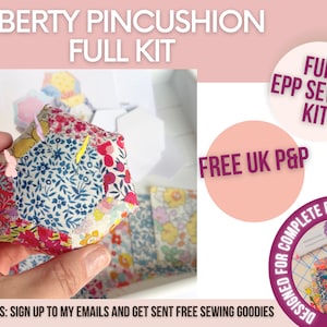English paper piecing kit / EPP pattern, paper piecing kit, beginner EPP kit, beginner paper piecing kit, EPP pattern and kit, hand sewing