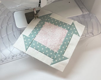 Make your own patchwork kit, beginner patchwork quilt kit, DIY patchwork kit, DIY quilt kit, churndash block kit, sew your own quilt