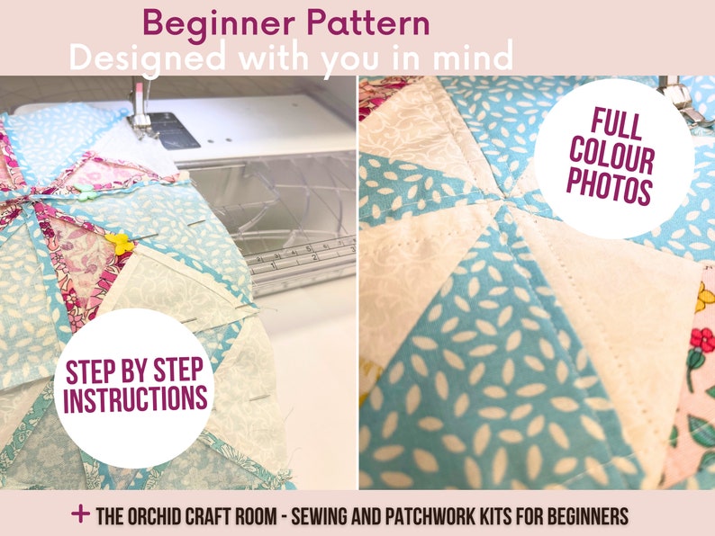 Easy sewing pattern for beginners wanting to learn to use their sewing machine.