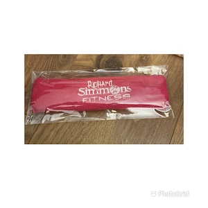 Vintage Richard Simmons Exercise Fitness Sweat Head Bands NIP Pink Sweatin