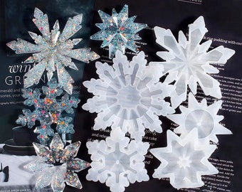 Crystal Snowflake silicone mold,mold for Christmas/ wedding decoration –  House Of Molds