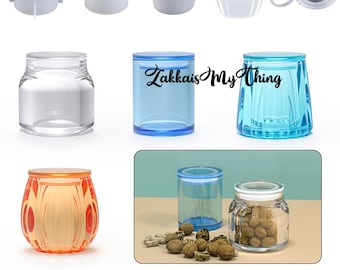 Canister Resin Molds, Storage Jar Silicone Mold for Resin Plater, Honey Storage Bottle Mold, DIY Epoxy Storage Resin Mold Craft Art