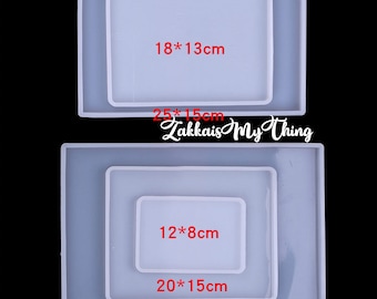 Rolling Tray Mold Resin, Rectangle Resin Mold, Rectangle Silicone Mold for Tray, Coaster Molds, Art Tray Molds, DIY Epoxy UV Tray Resin Mold