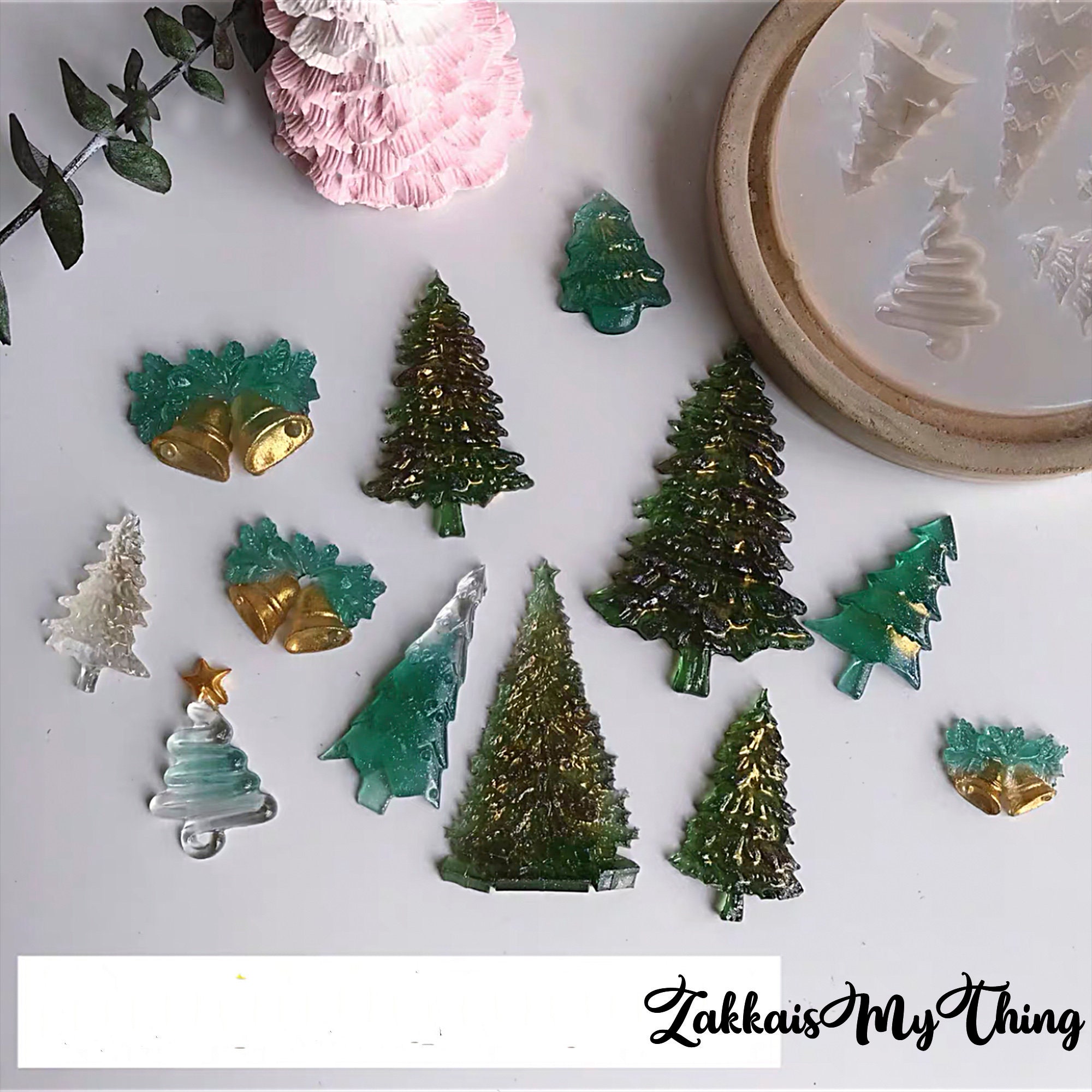 Christmas Tree Mold Resin Various Christmas Tag Molds Etsy