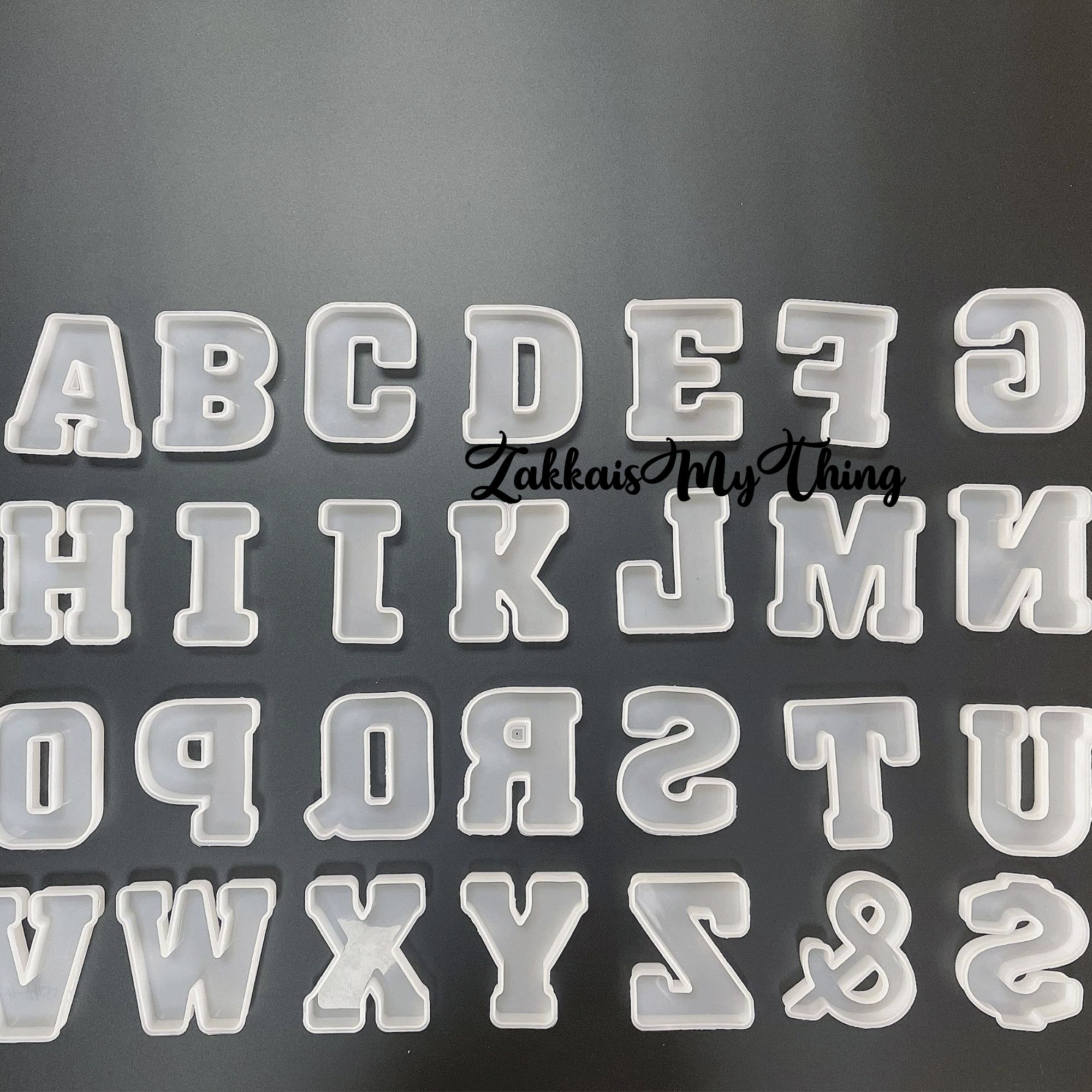 6 Inches Huge Alphabet Mold Resin Clay Jumbo Large Letter Etsy UK