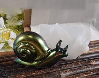 Snail Mold Resin, Small Snail Resin Molds, Snail Silicone Mold for Resin,  Snail Keychain Resin Mold, DIY Epoxy Snail Tag Shiny Mold