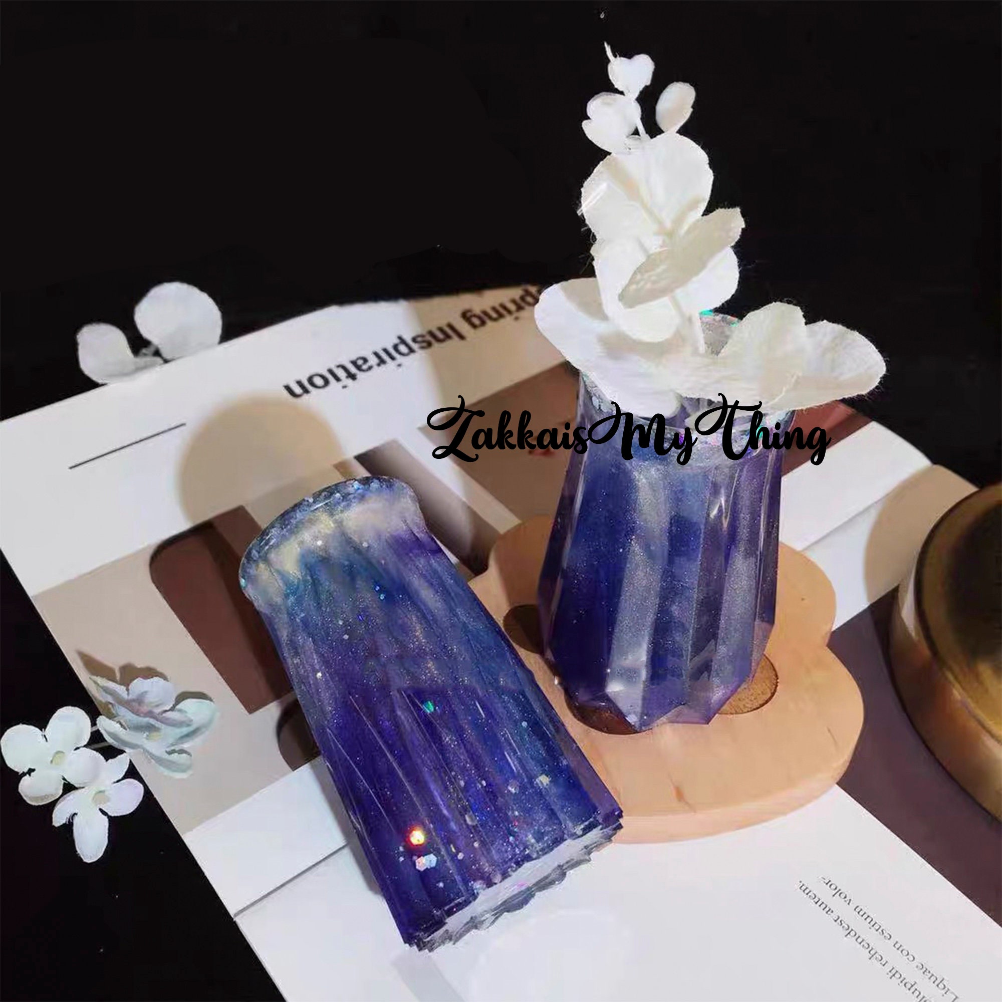 Resin Molds Vase Silicone Mold Resin Make Up Brush Storage Etsy