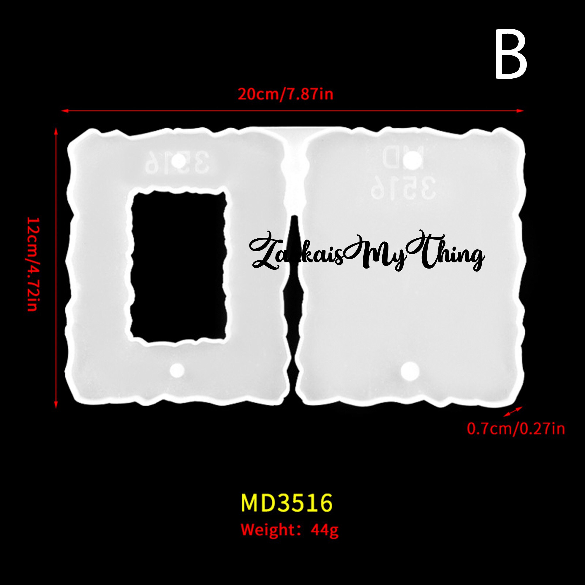 Silicone Mold Photo Frame Resin Moldsphoto Frame Molds for Etsy