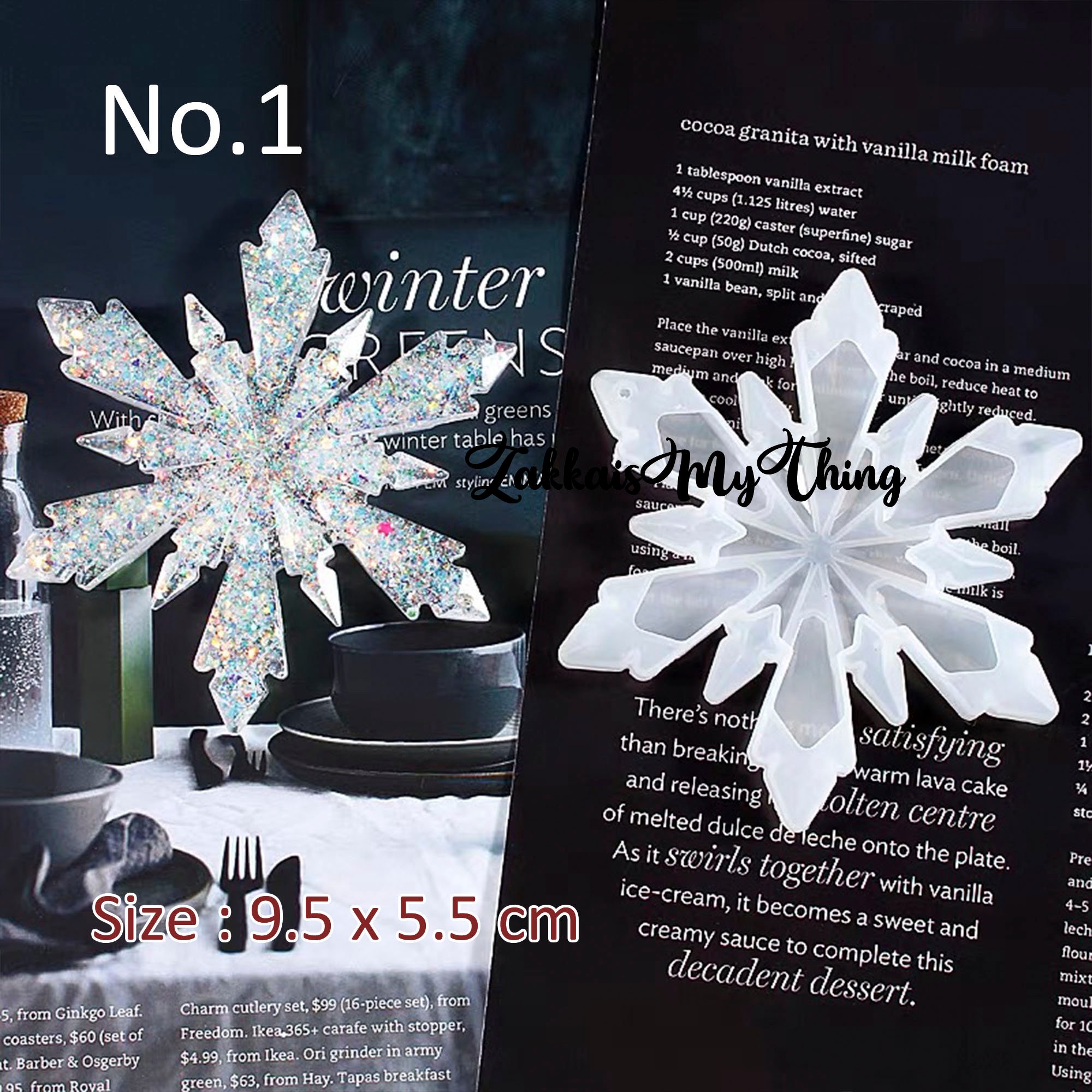 1pc Diy Silicone Crystal Glue Snowflake Molds High Glossy Surface Molds For  Making 3 Different Shapes Of Personalized Christmas Pendant, Keychain,  Jewelry, Clothing Accessory Etc.