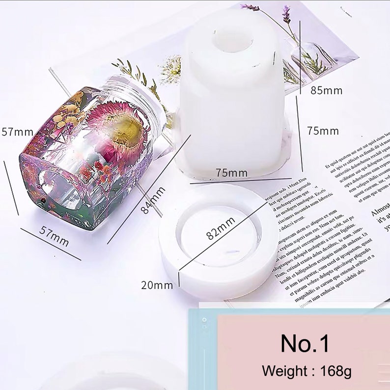 Resin Mold Silicone Storage Jar Moldcontainer Moldresin Jar Etsy
