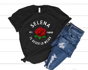 Selena Shirt Te Deseo lo Mejor, Como La Flor T-Shirt Black, Selena Quintanilla Unisex Fit Top S M L XL 2XL