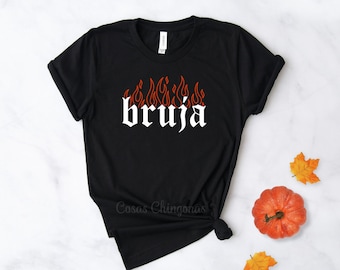 Bruja Shirt, Black Bruja T-Shirt for Women, Unisex Fitting Bruja Top S M L XL 2XL, Extra Hot Bruja Funny Tee