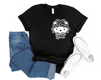 New Loca Shirt, Chicana T-Shirt, Funny Chola Top, Black Unisex Tee, Chingona Style S M L XL 2XL