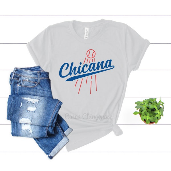 Chicana Shirt, Chicana Baseball T-Shirt, Chicana White Top, Unisex Fit Chicana T Shirt S M L XL 2XL