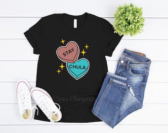 Chula Shirts, Chula T-Shirt, Black Chula Top, Women's Chula Shirt, Black Unisex Fitting Chula Tee, Stay Chula S M L XL 2XL