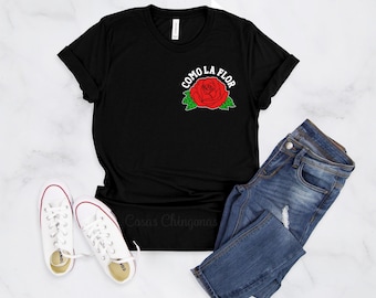 Como La Flor Shirt Selena Quintanilla T-Shirt Women's Unisex Fit, Black Selena Top S M L XL