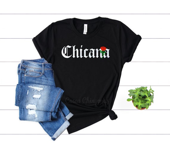 Womens Chicana Red Roses T Shirt Womens Chicana Red Roses T Shirt