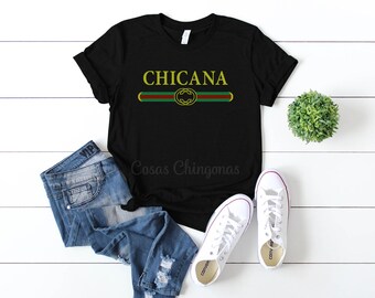 Chicana T-Shirt, Chicana Women's Top, Black Chicana Shirt, Unisex Fitting Tee S M L XL 2XL