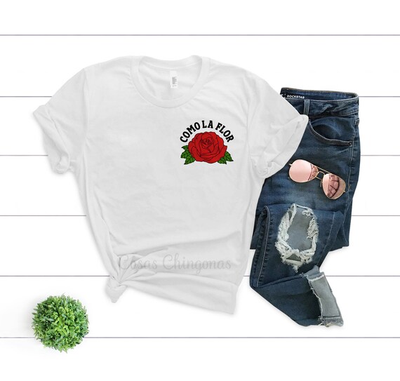 Como La Flor Camisa Selena Quintanilla Camiseta Mujer Unisex Fit Blanco Selena Top S M L XL 2XL