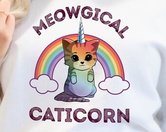 Caticorn Cat Sweat - Etsy
