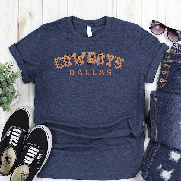 T-shirt Homme Dallas USA - Noir - Coton - B&C - Neuf Avec étiquettes