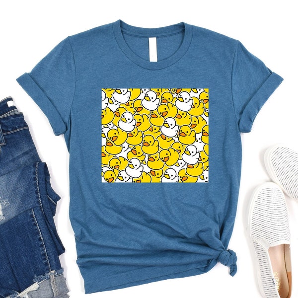 Baby Ducks T-Shirt, Cute Ducks Tee, Duck Lover Shirt, Animal Lover Tshirt, Yellow Duck Tee, Rubber Duck Shirt, Duck Kids Shirt