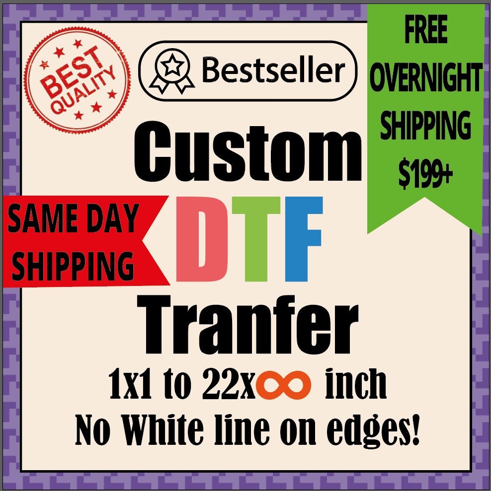 Custom Image to DTFSheet™ Transfer - Order Custom DTF Transfer