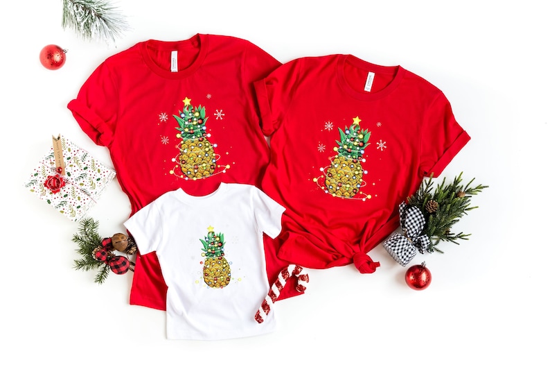 Pineapple Christmas Lights Shirt Christmas Lights Shirt image 1