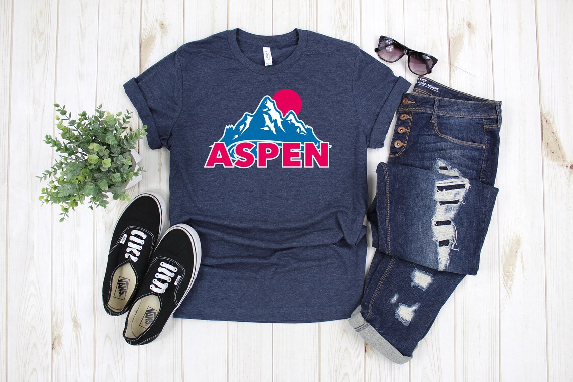 Aspen TShirt Colorado Shirt Aspen Colorado Ski Apparel Etsy
