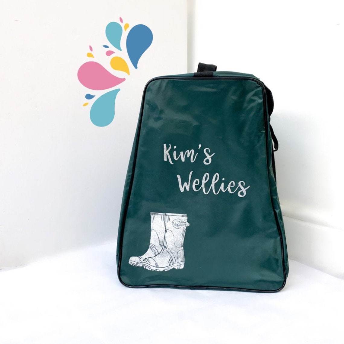 Personalised Welly Boot Bag and Wellington storage Etsy