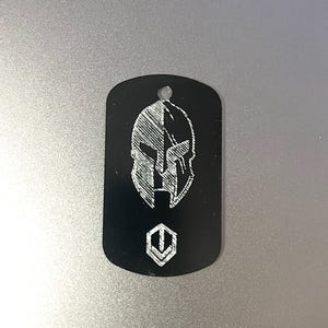 Spartan Helmet tag