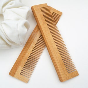 Natural Bamboo Comb, Plastic Free and Zero Waste