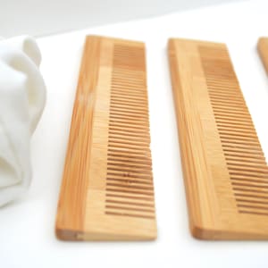 Natural Bamboo Comb, Plastic Free and Zero Waste