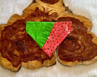 Watermelon Dog Bandana (Over The Collar)