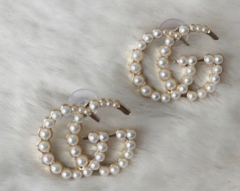 gucci gg pearl earrings